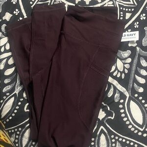 Old Navy Rich Burgundy Leggings